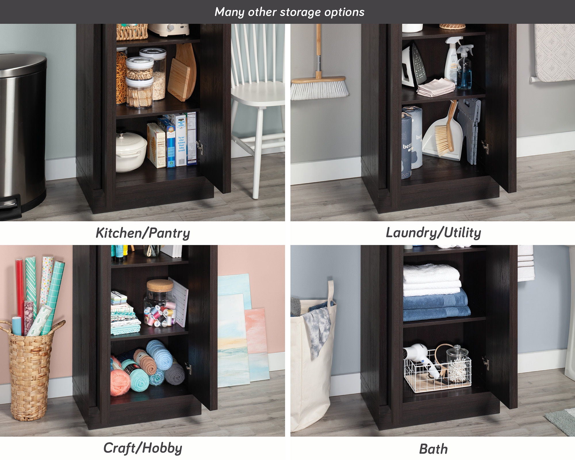 2-Door Storage Cabinet in Dakota Oak