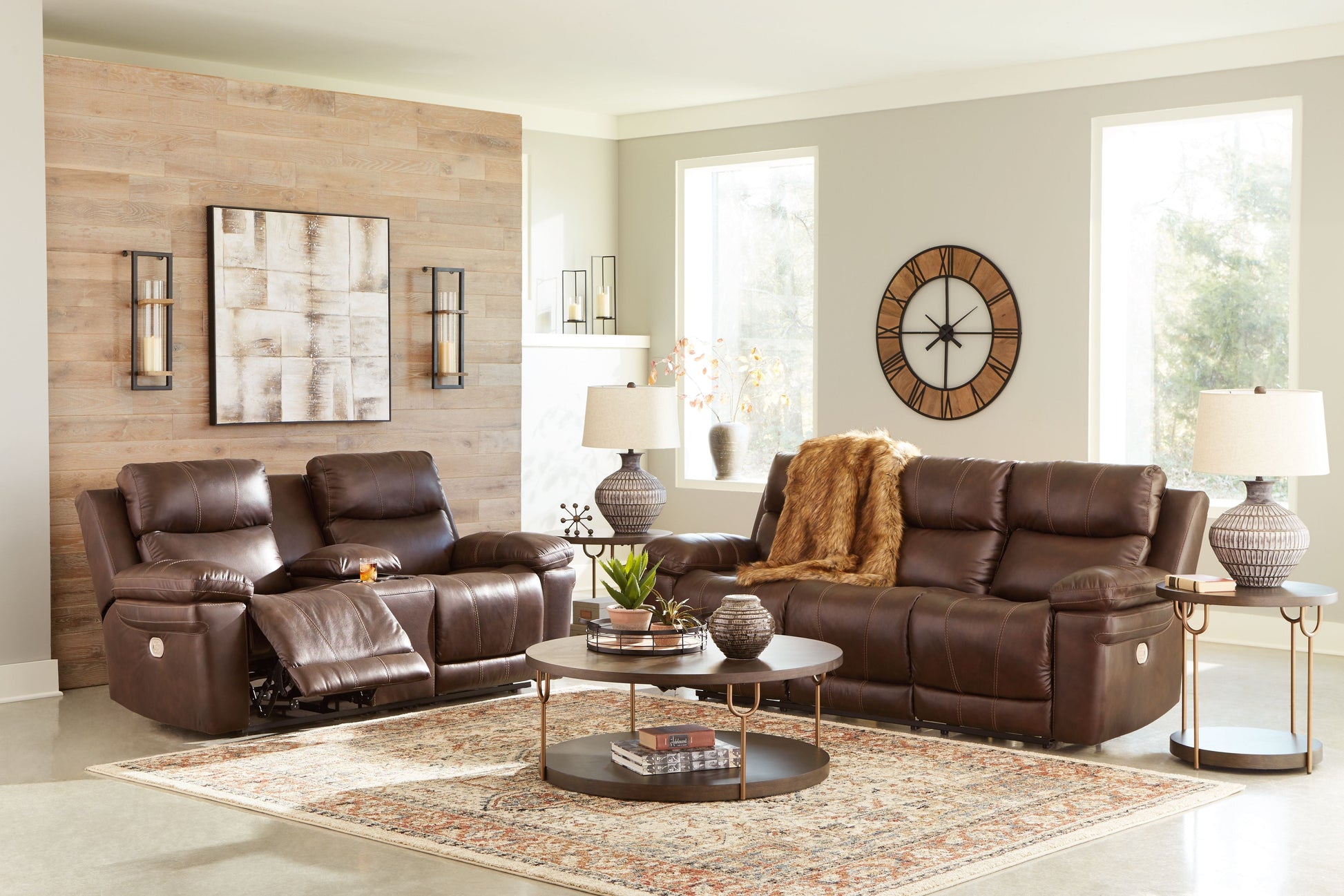 Signature Design by Ashley® Edmar - Reclining Living Room Set | Meri Furniture