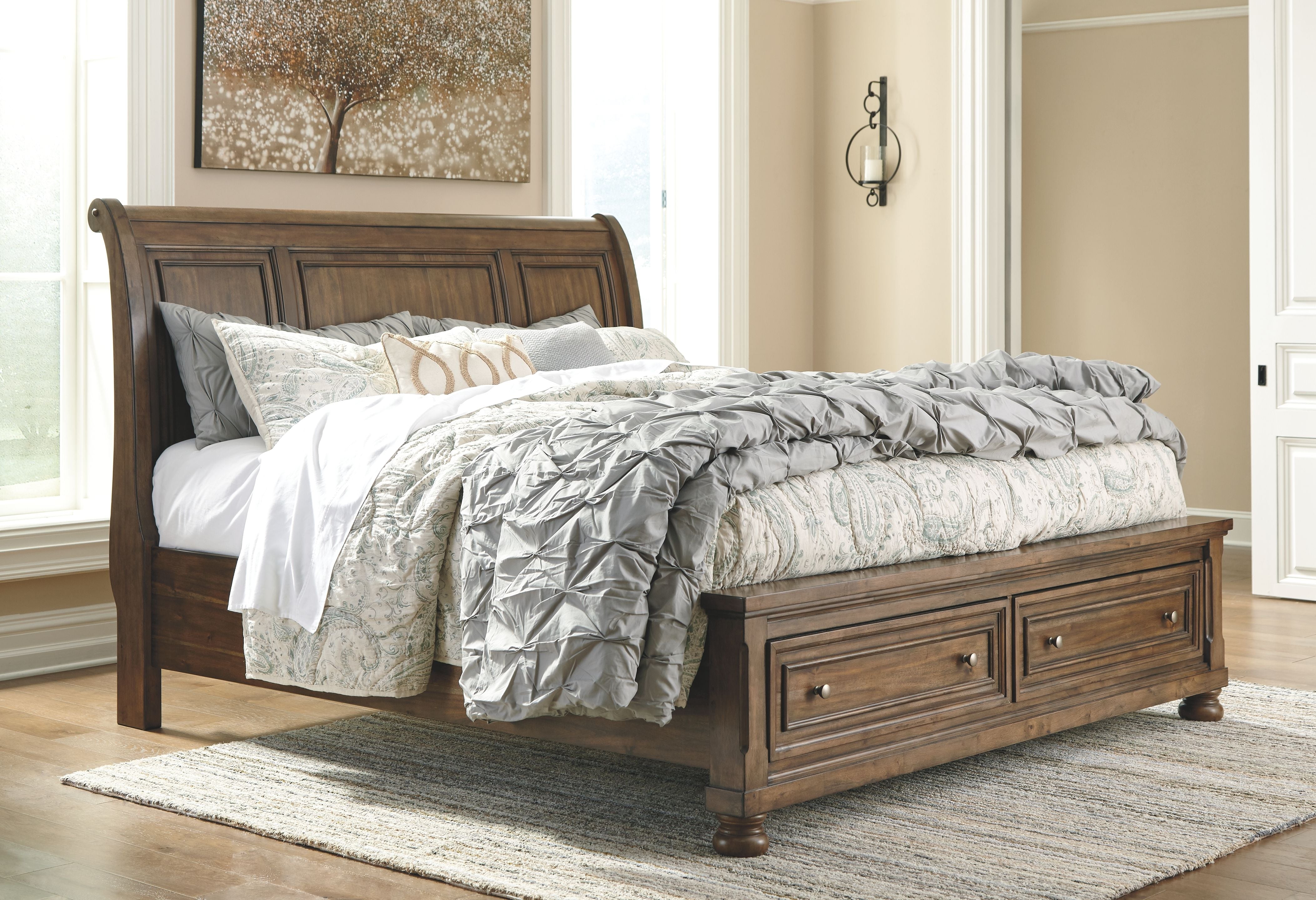 Signature Design by Ashley® Flynnter - Storage Sleigh Bed | Meri Furniture