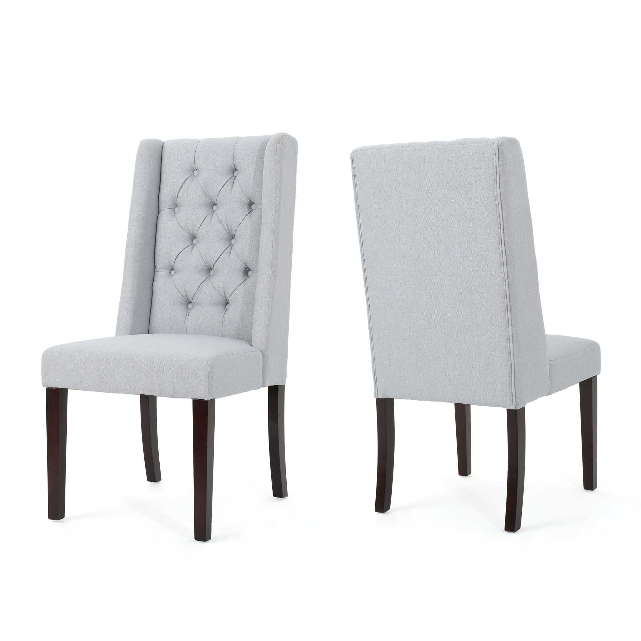 Sophisticated Tufted Dining Chair With High Back Design