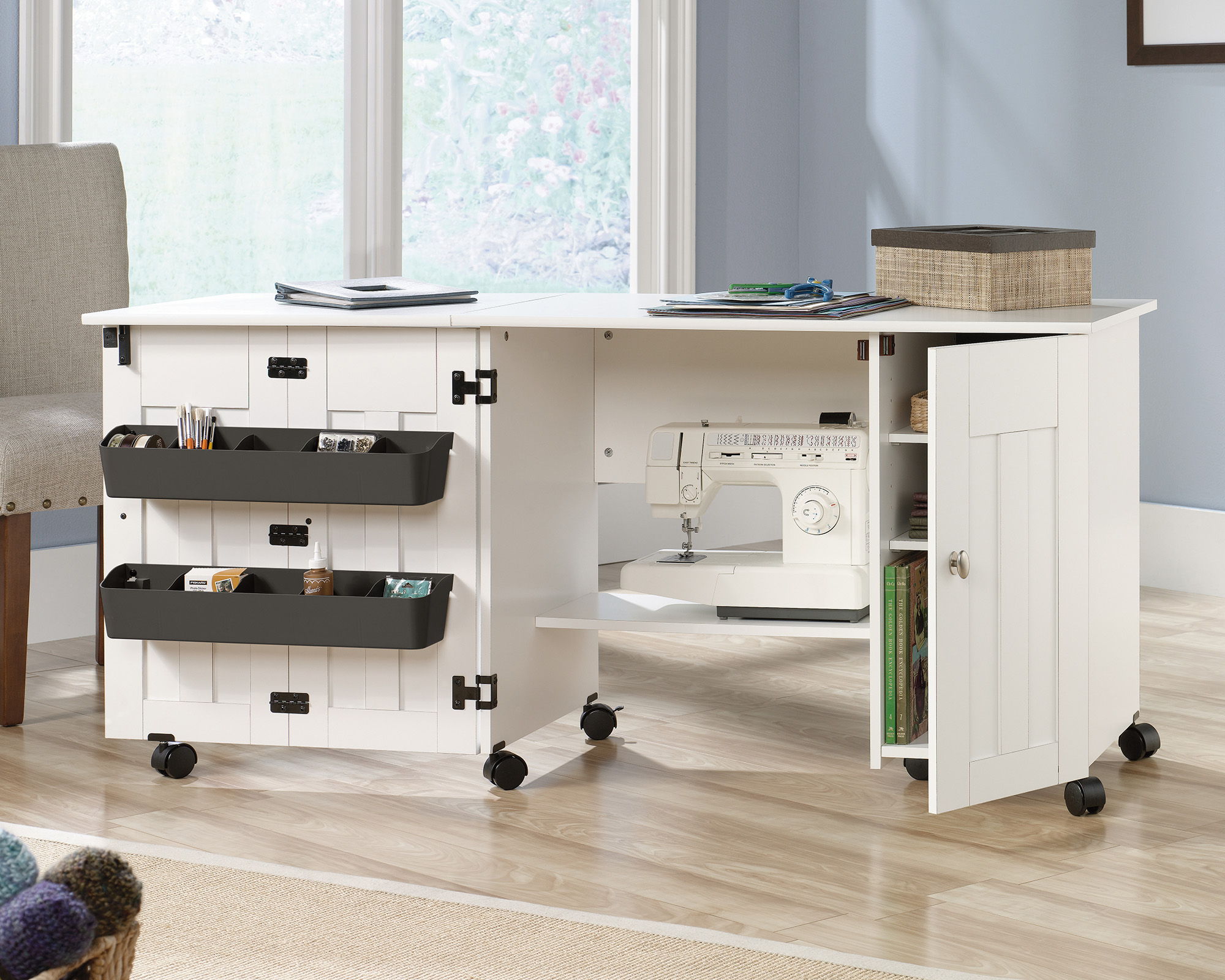 Sewing/Craft Cart Soft White