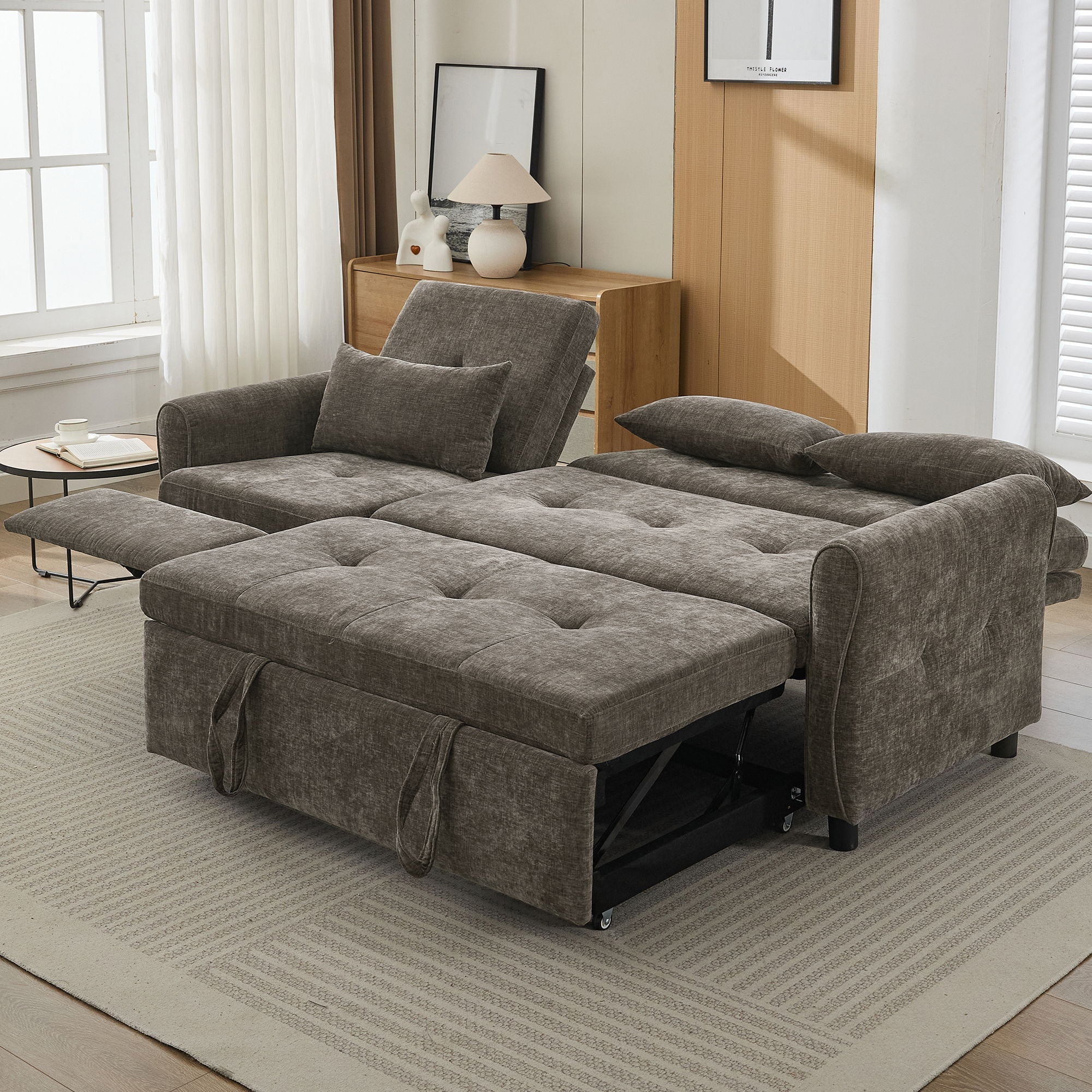 3 Seater Sofa Bed And Reversible Recliner