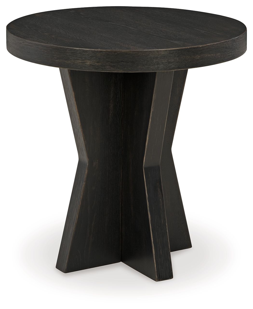 Signature Design by Ashley® Galliden - Black - Round End Table | Meri Furniture