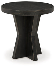 Signature Design by Ashley® Galliden - Black - Round End Table | Meri Furniture