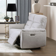 Eastre - Power Motion Loveseat With USB Port - Beige Chenille