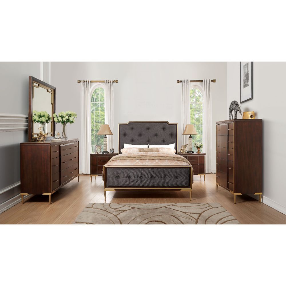 ACME Eschenbach - Mirror - Cherry | Meri Furniture