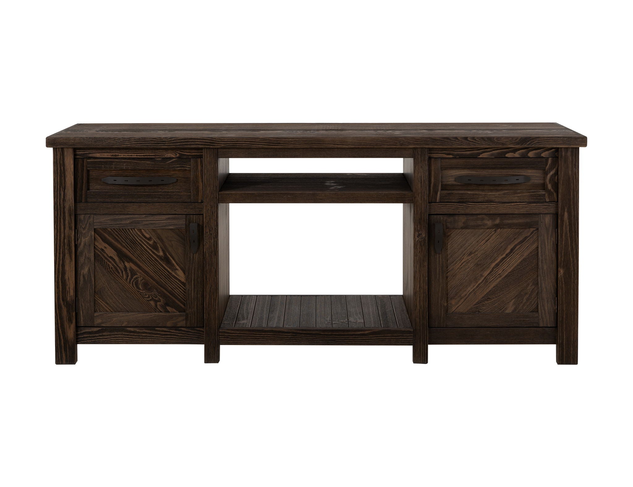 Dutton - TV Stand For Electric Fireplace - Rookwood Brown