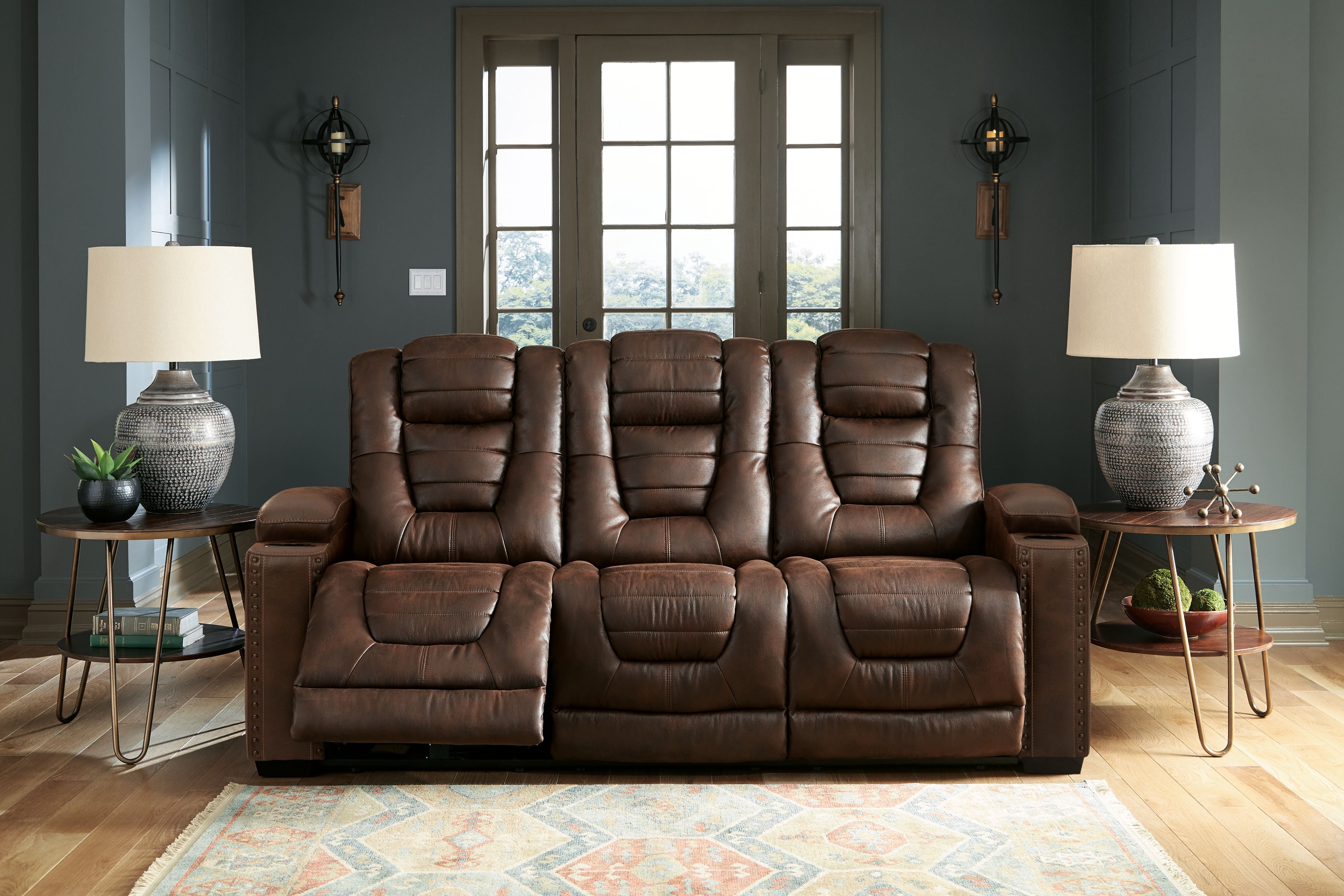Ashley Furniture Owner's - Thyme - Pwr Rec Sofa With Adj Headrest | Meri Furniture