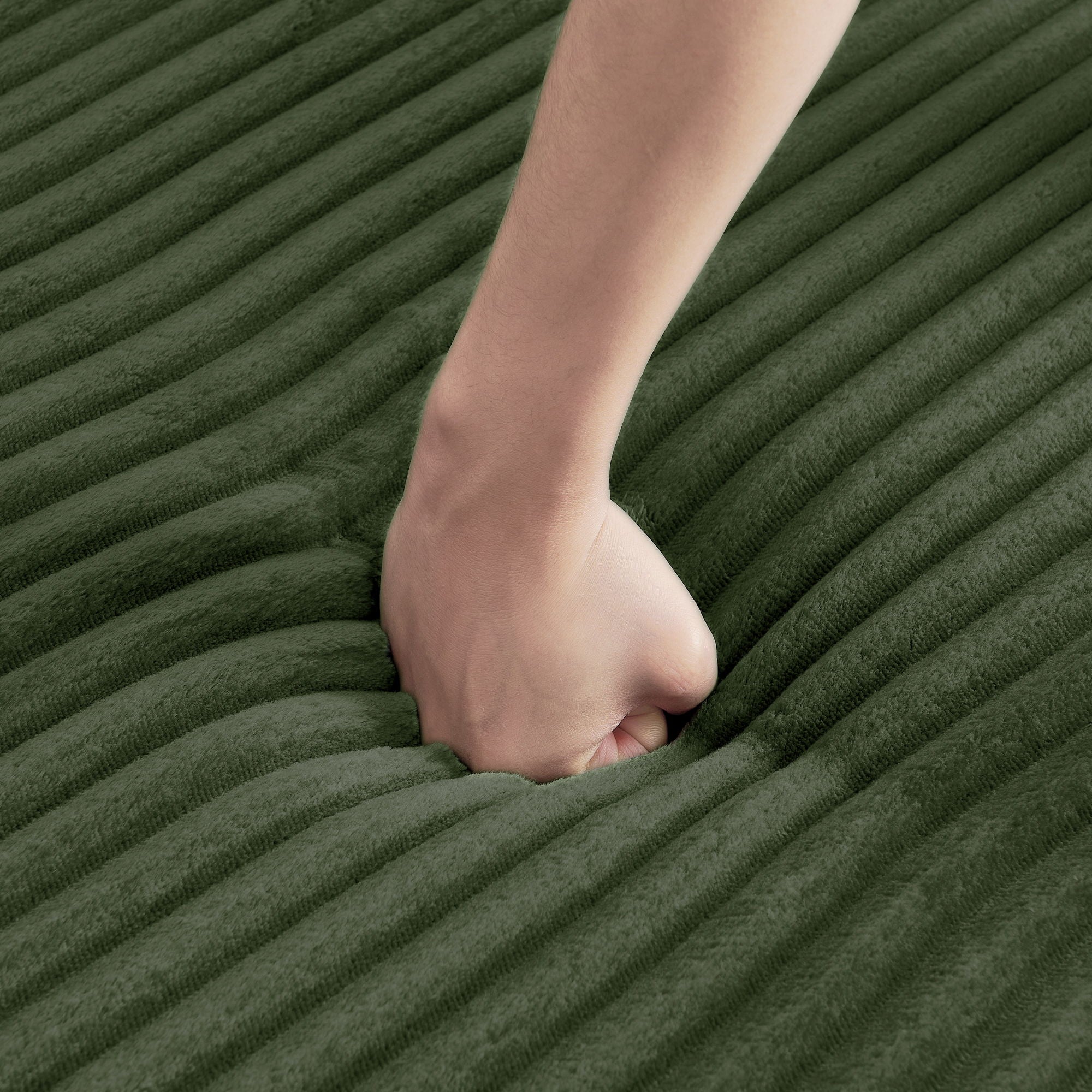 Modern Minimalist L Shape Modular Sectional Sofa, Corduroy Couch