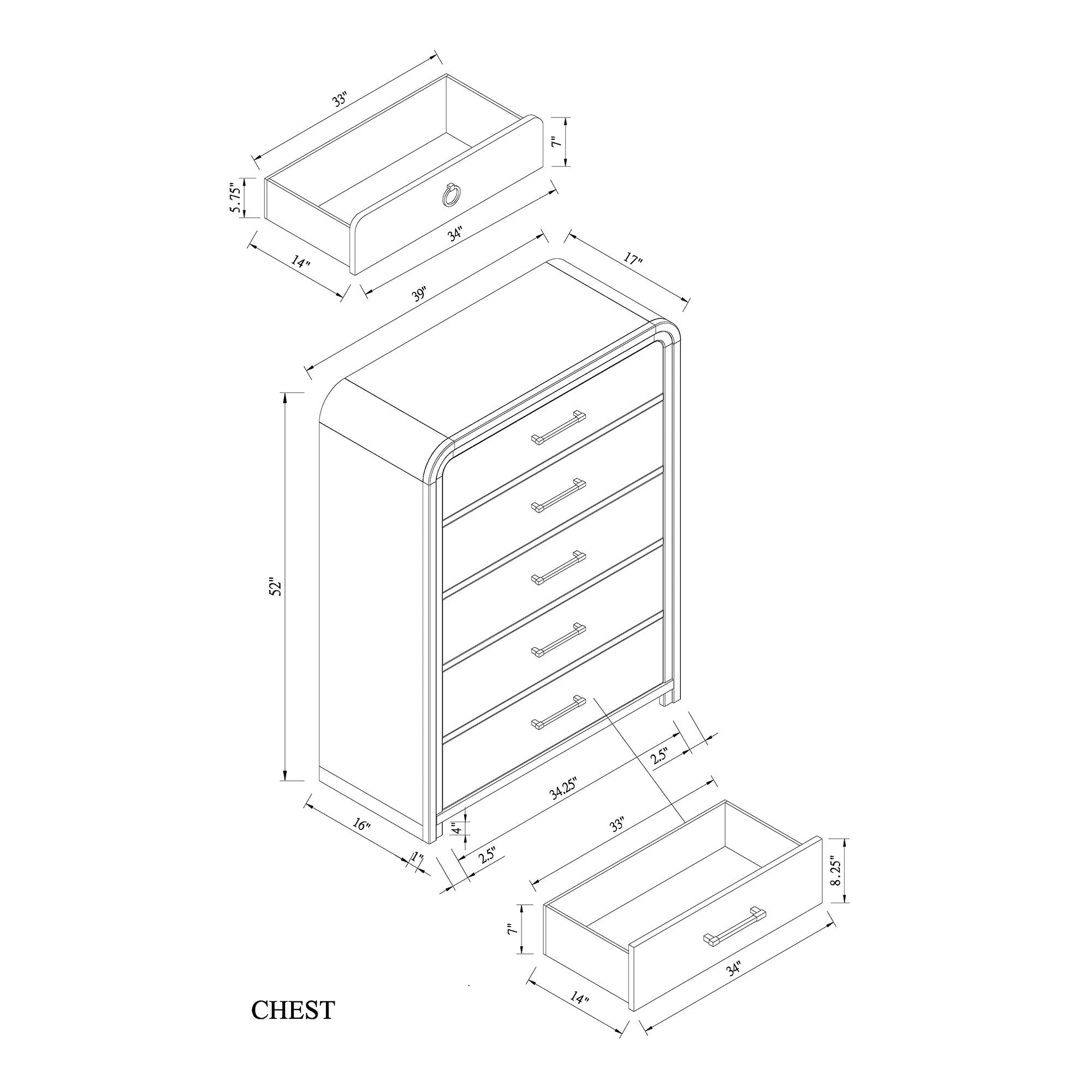 Malco - 5 Piece Bedroom Set