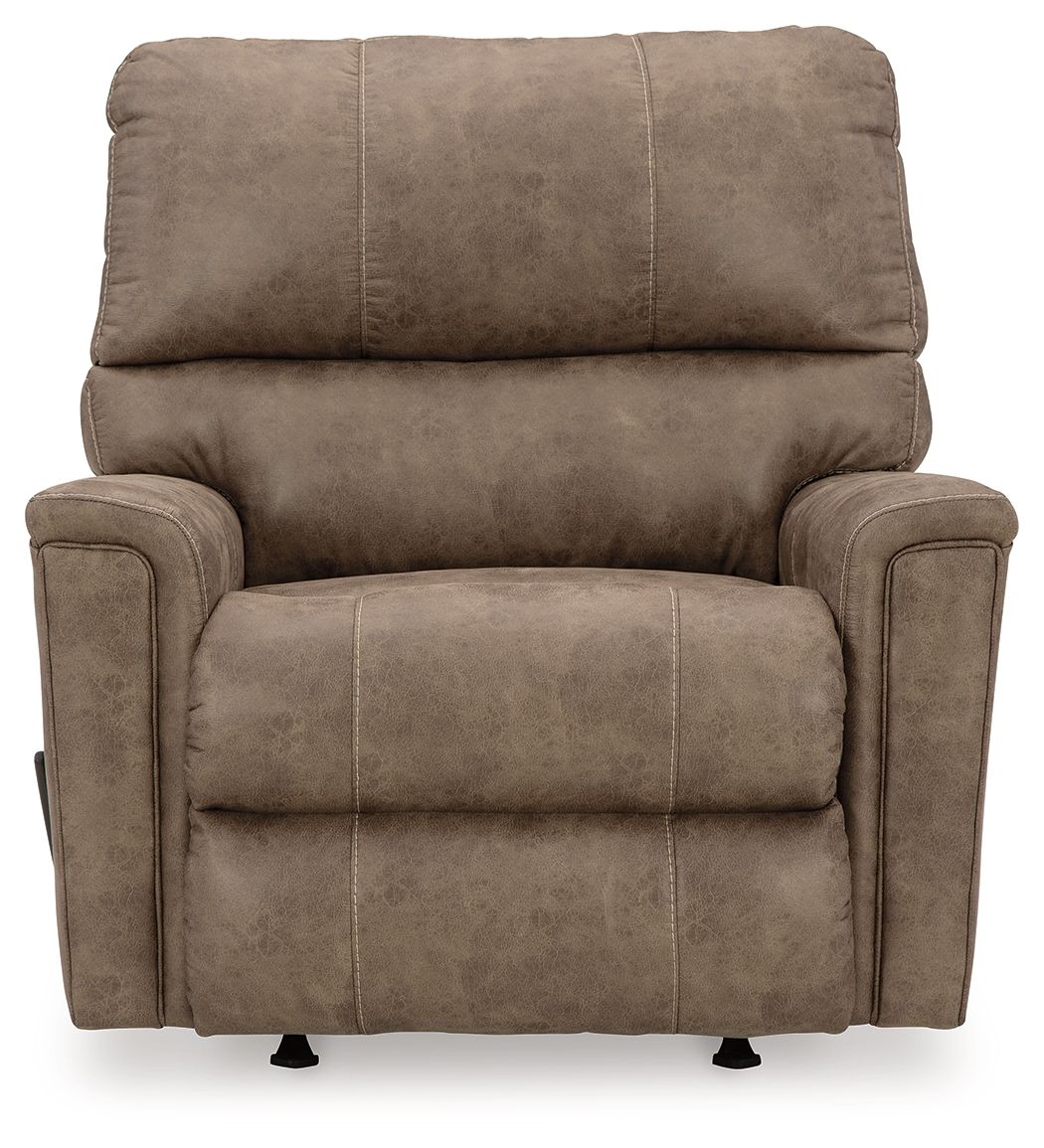 Signature Design by Ashley® Navi - Fossil - Rocker Recliner | Meri Furniture