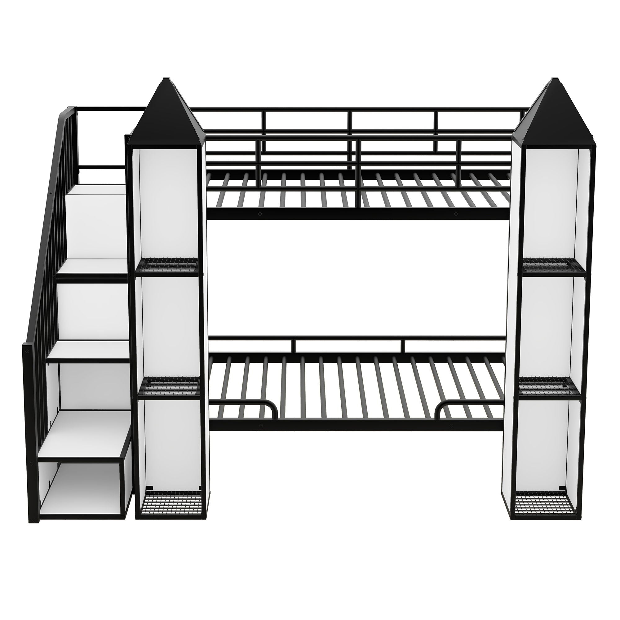 Castle Shaped Bunk Bed With Wardrobe And Storage