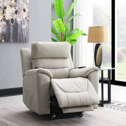 ACME Marsha - Power Recliner With Lift & Massage - Light Gray Silicone Synthetic Leather | Meri Furniture