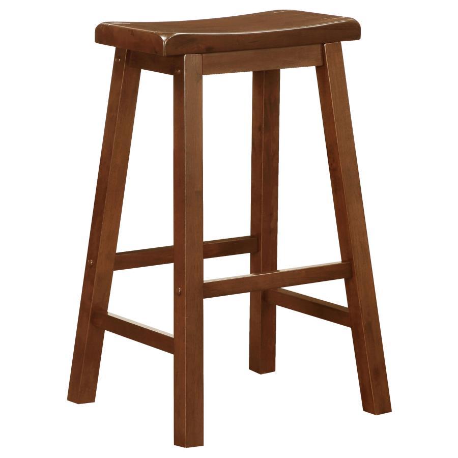 Coaster Fine Furniture Durant - Wood Backless Bar Stool (Set of 2) | Meri Furniture