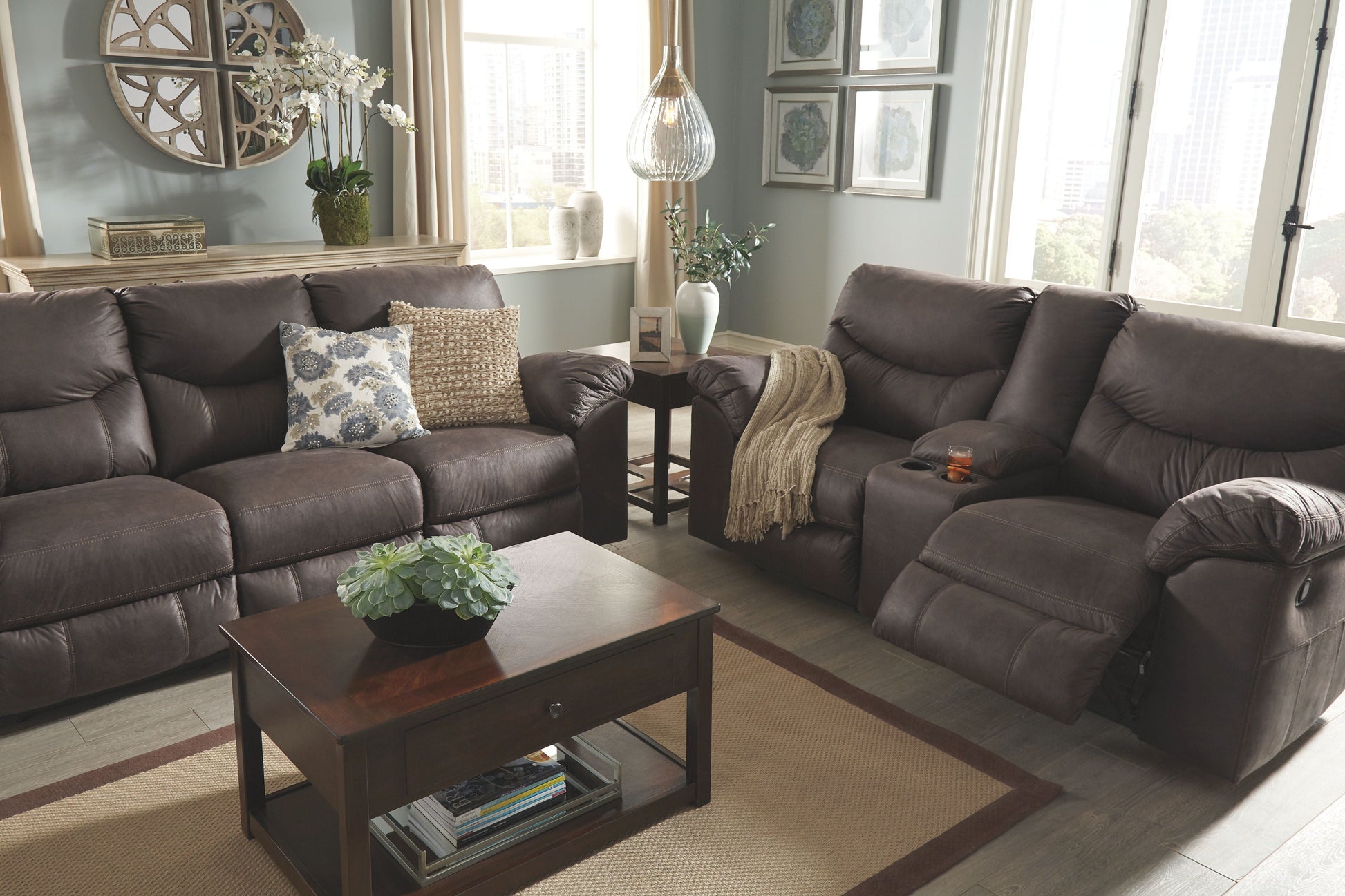 Signature Design by Ashley® Boxberg - Reclining Living Room Set | Meri Furniture