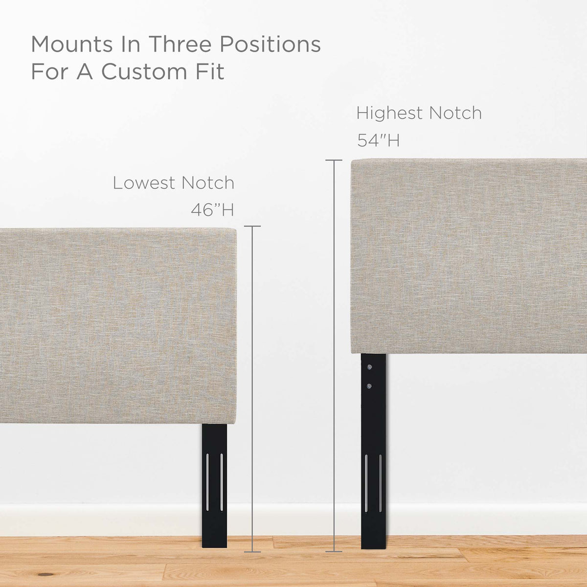 Taylor Upholstered Linen Fabric Full / Queen Headboard by Modway