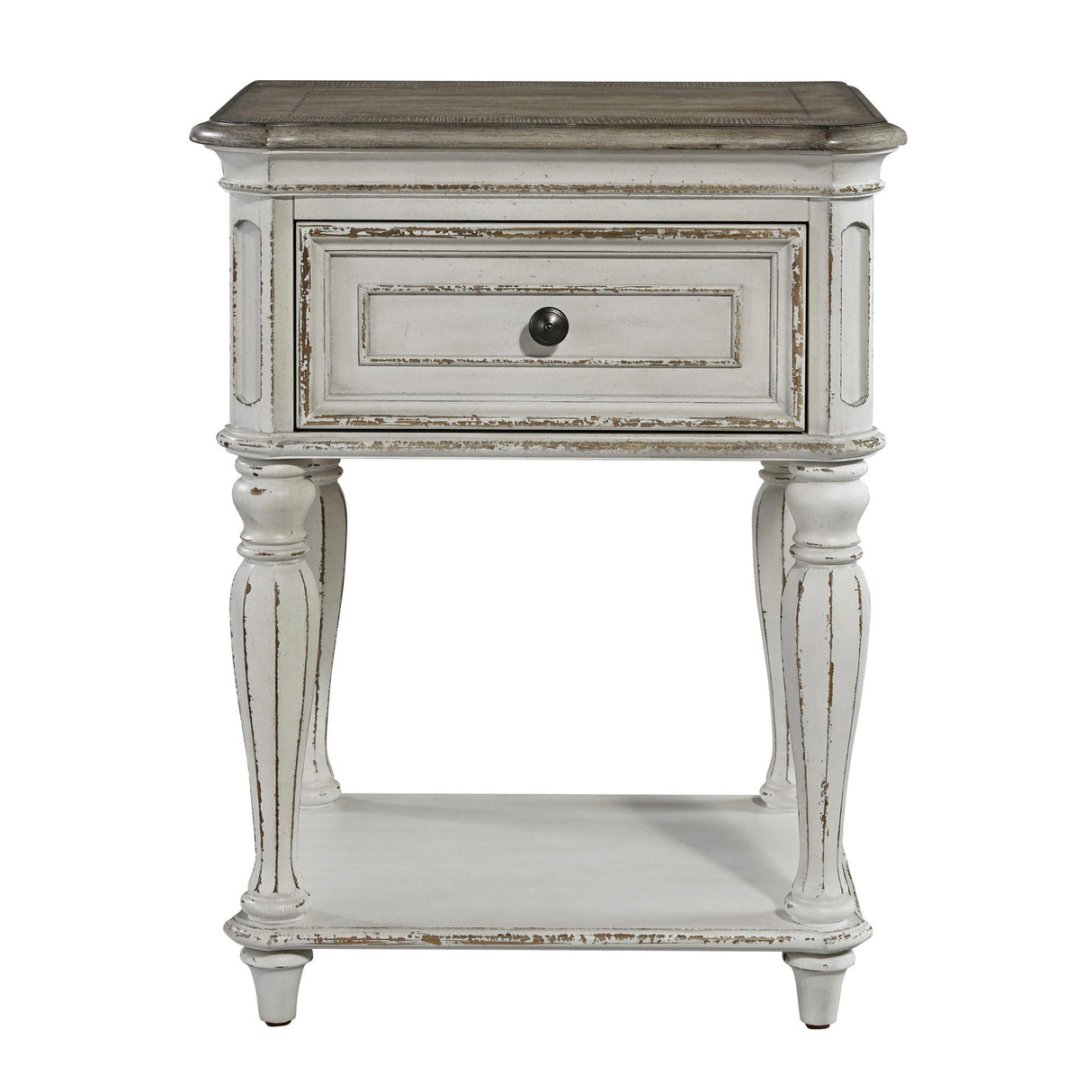 Magnolia Manor - Leg Nightstand - White