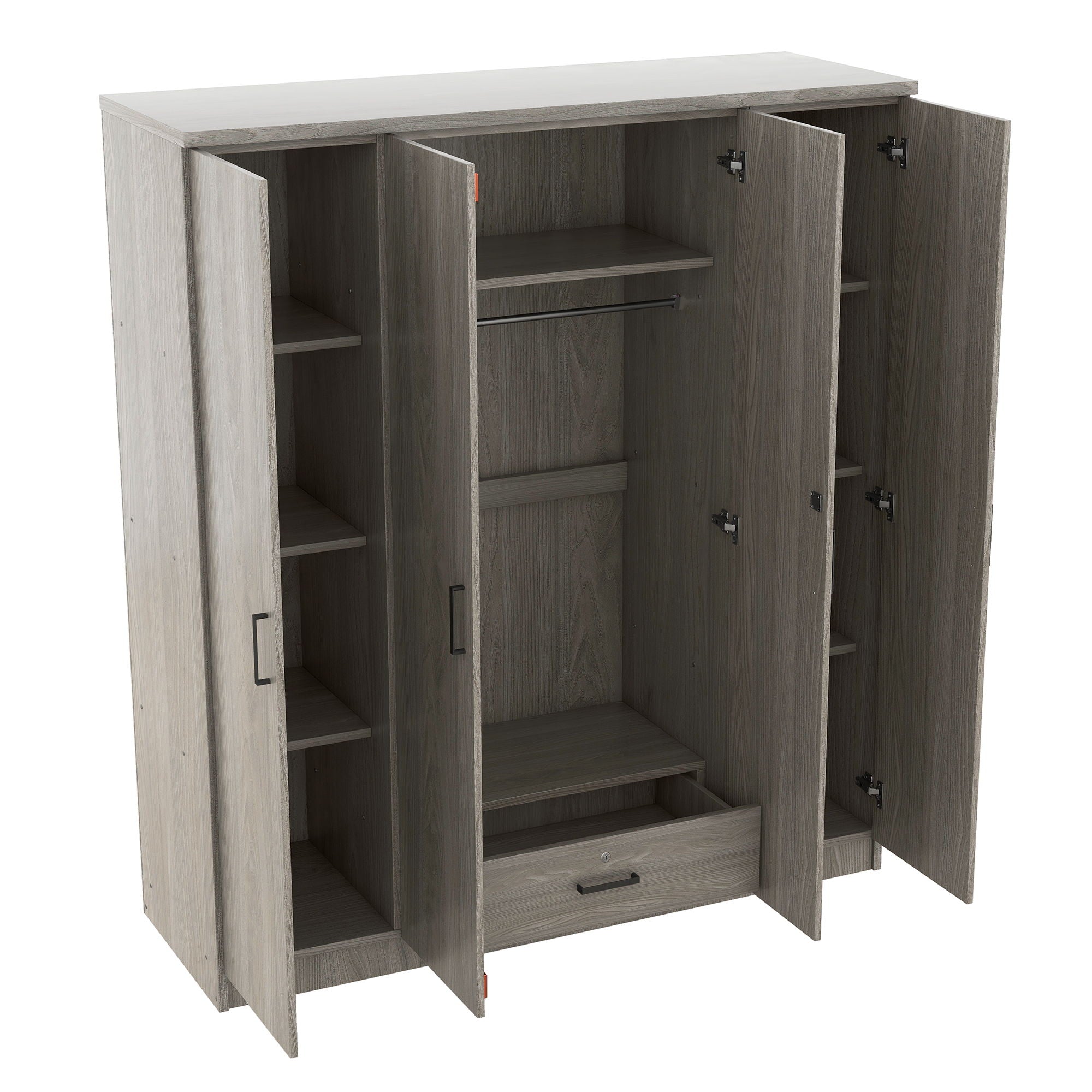 4 Door Wardrobe With 1 Drawer