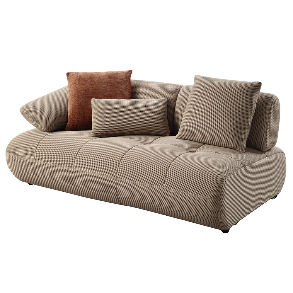 ACME Carrick - Sectional Sofa With 6 Pillows - Beige | Meri Furniture