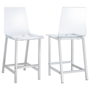 Coaster Fine Furniture Juelia - Chrome Stools (Set of 2) | Meri Furniture