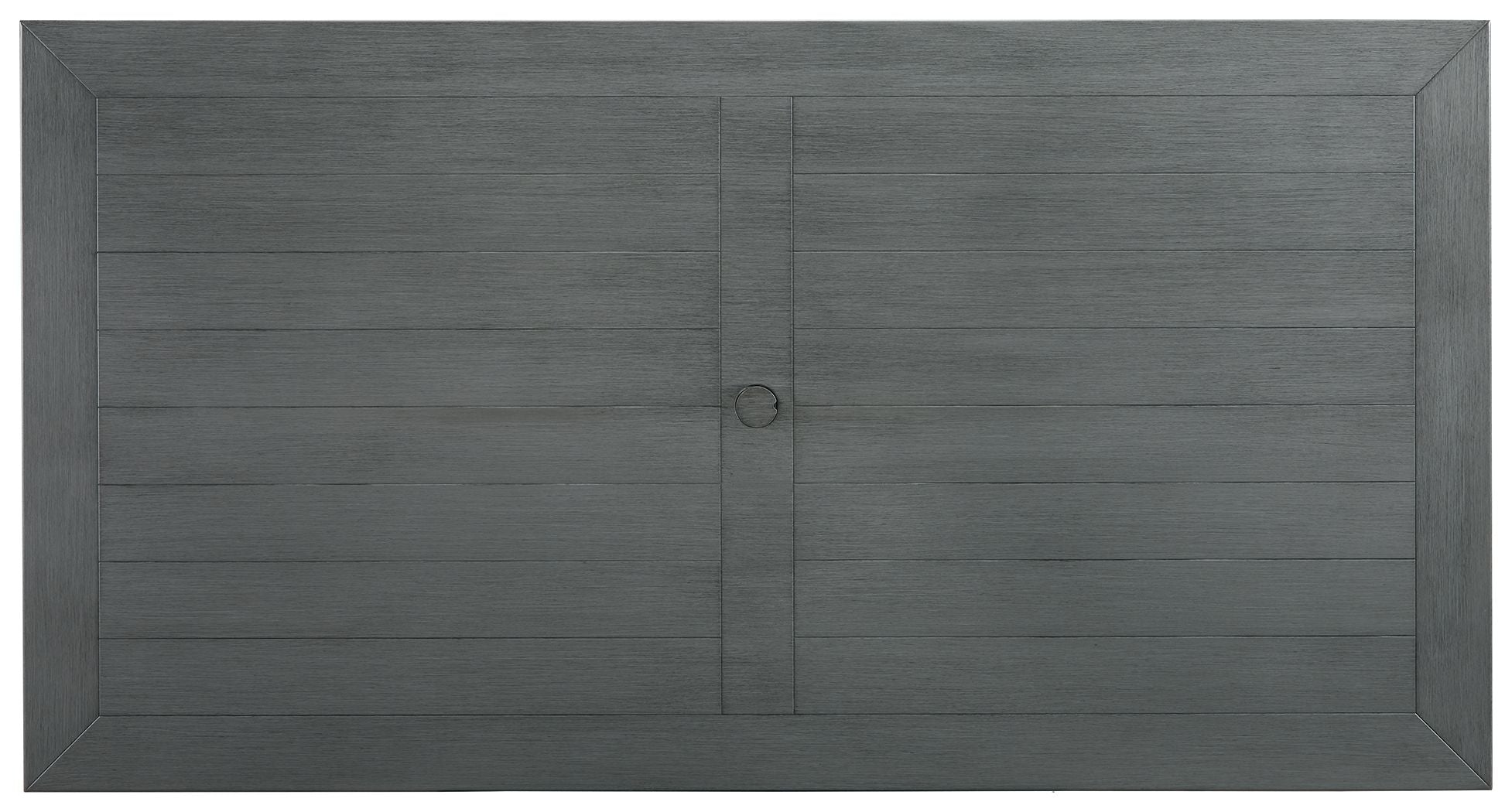 Signature Design by Ashley® Elite Park - Gray - Rect Dining Table W/Umb Opt | Meri Furniture