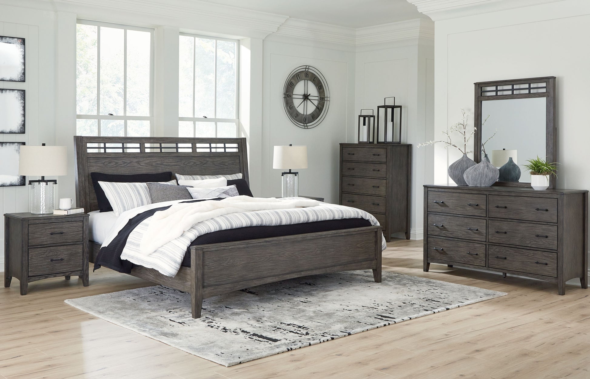 Signature Design by Ashley® Montillan - Panel Bedroom Set | Meri Furniture
