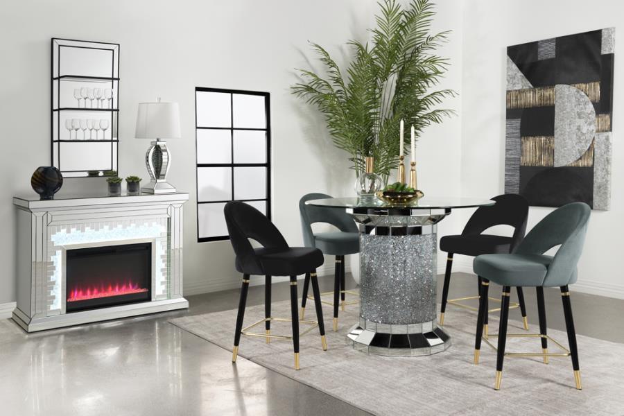 Coaster Fine Furniture Ellie - Glass Top Dining Table | Meri Furniture