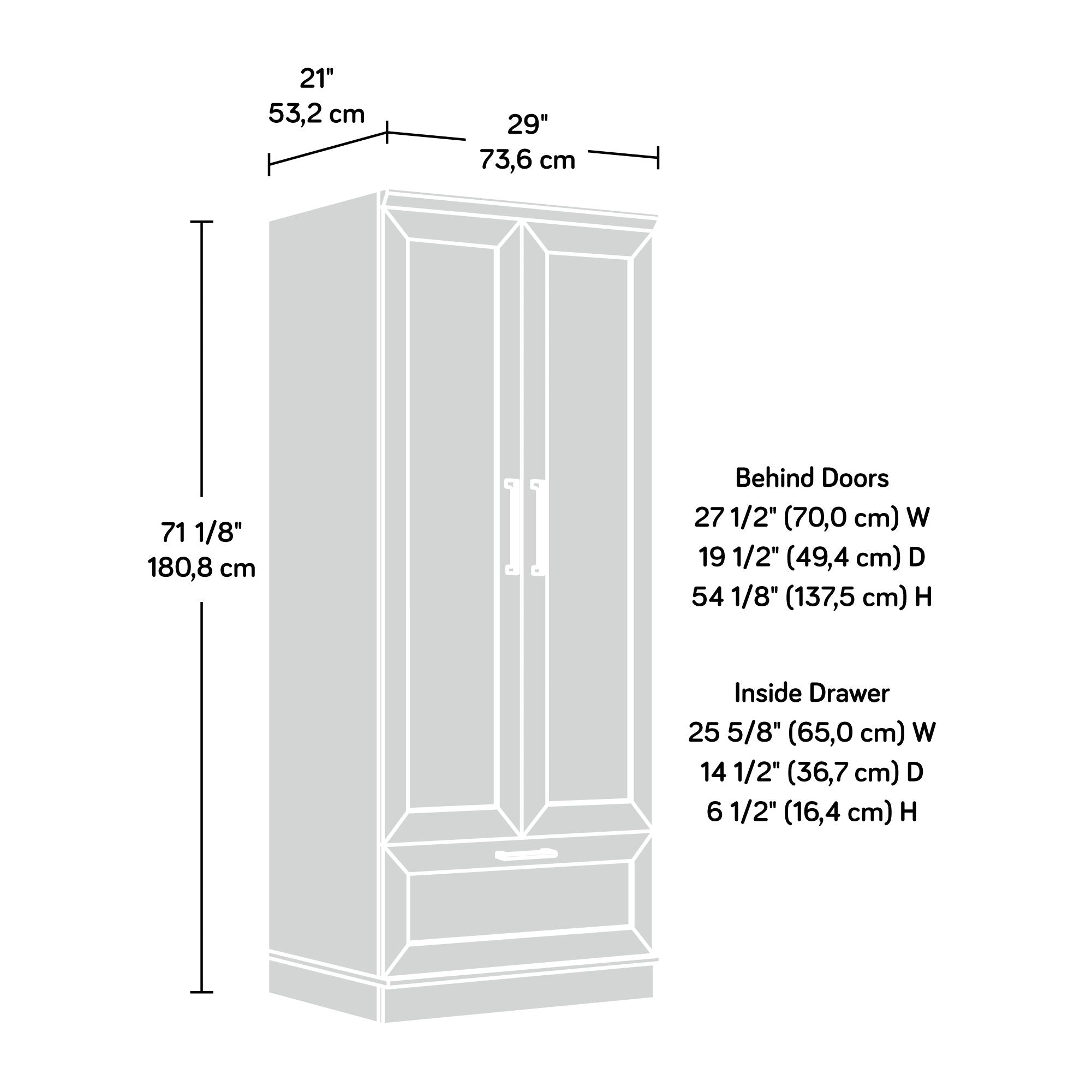 Wardrobe/Storage Cabinet Dakota Oak