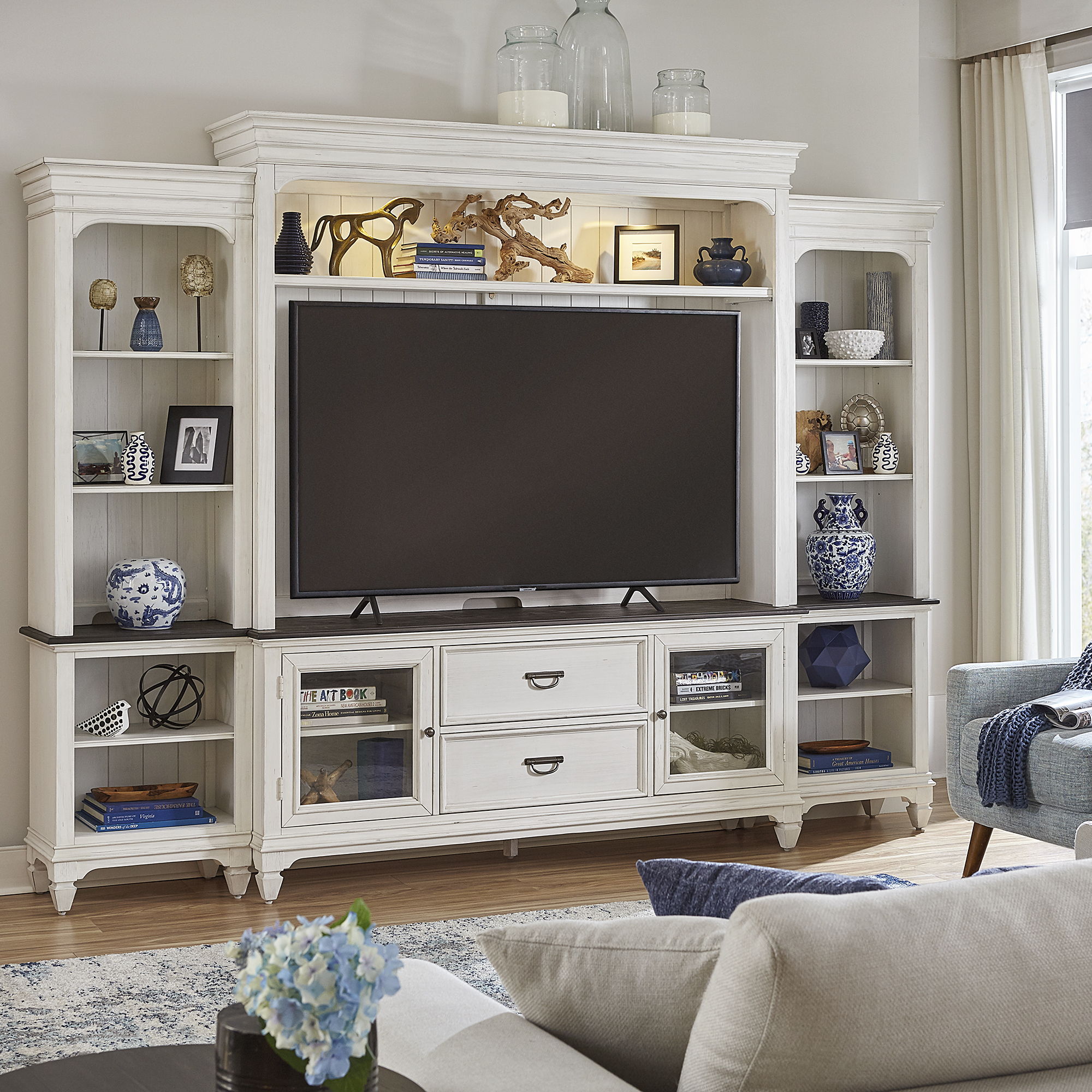 Liberty Furniture Allyson Park - Entertainment Center | Meri Furniture