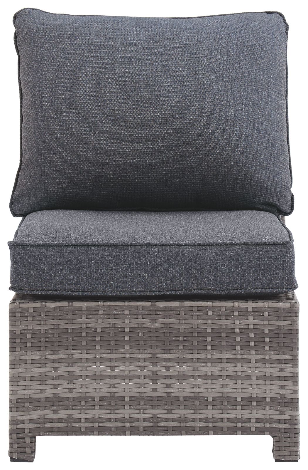 Ashley Furniture Salem - Gray - Armless Chair W/Cushion | Meri Furniture