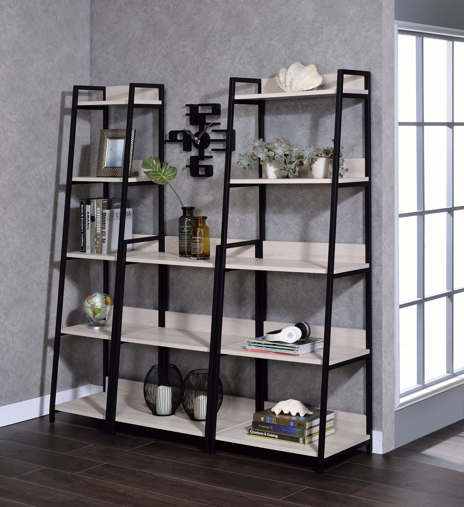 Wendral - 16"L Bookshelf - Natural & Black