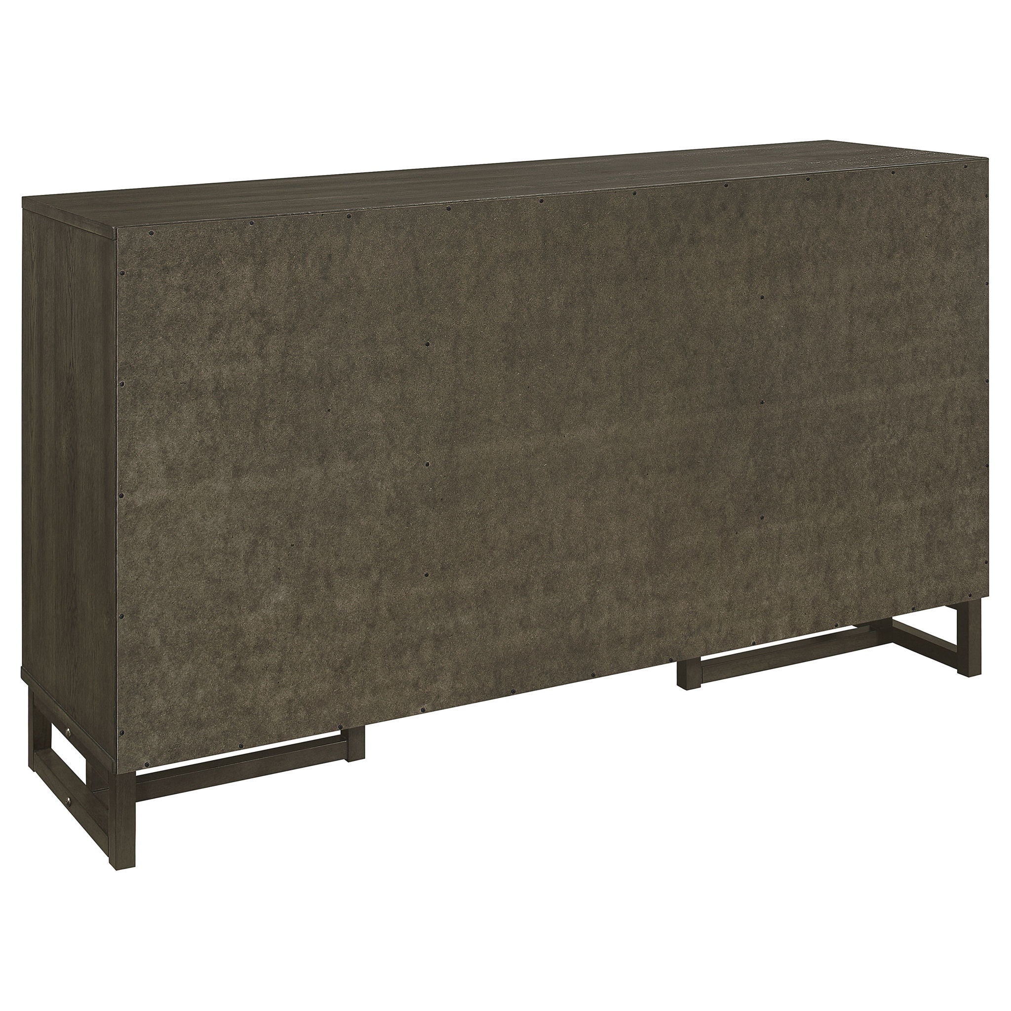 Glenmoor - 3 Drawer Server With 2 Cabinets - Dark Gray