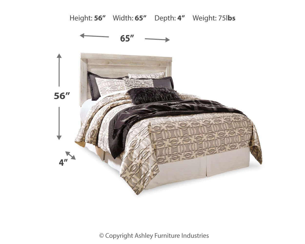 Ashley Furniture Bellaby - Panel Headboard | Meri Furniture