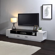 Armour - TV Stand - White & Black