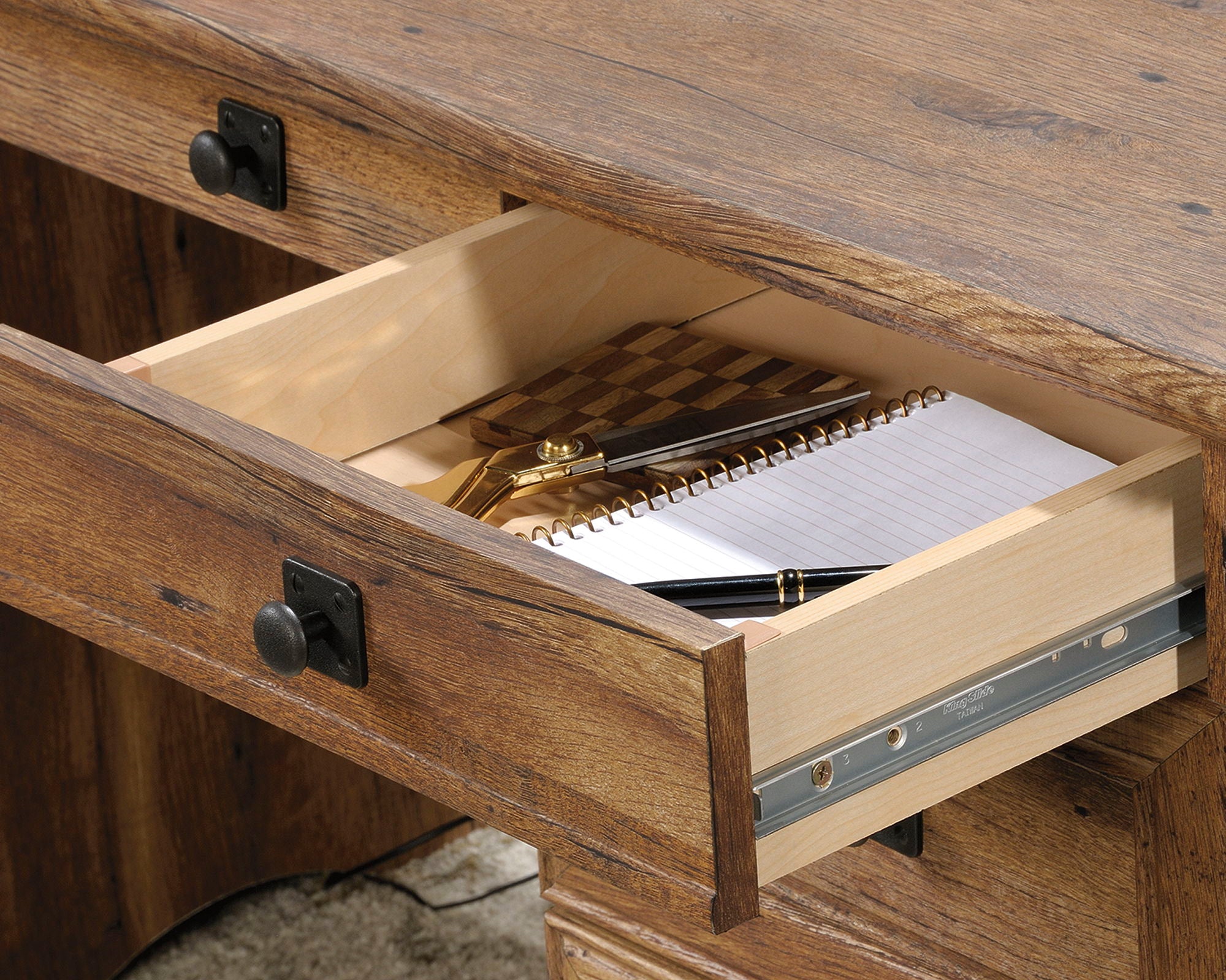 Palladia Executive Desk Vintage Oak