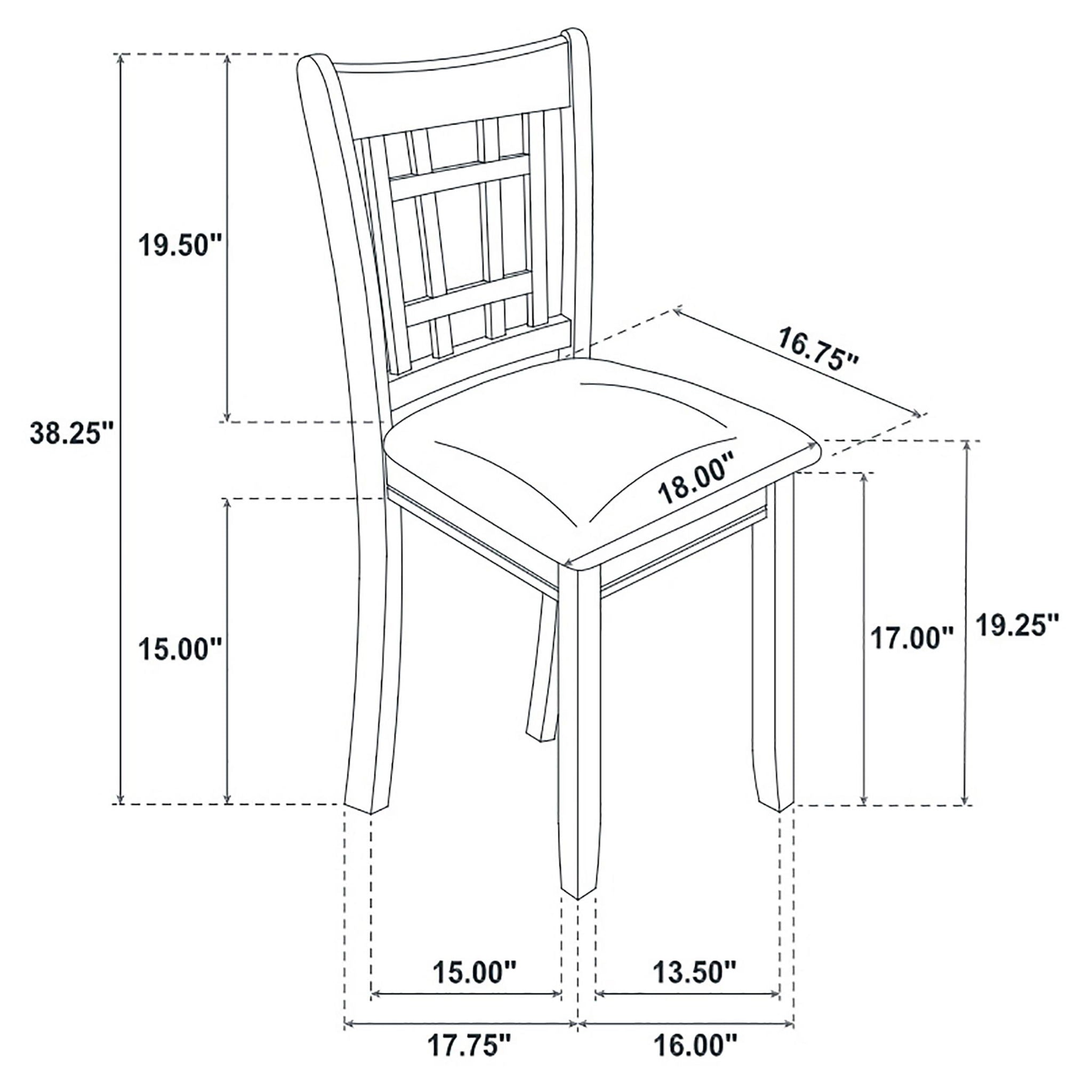 Ingall - 5 Piece Set With Storage Table And Upholstered Chairs - Medium Gray