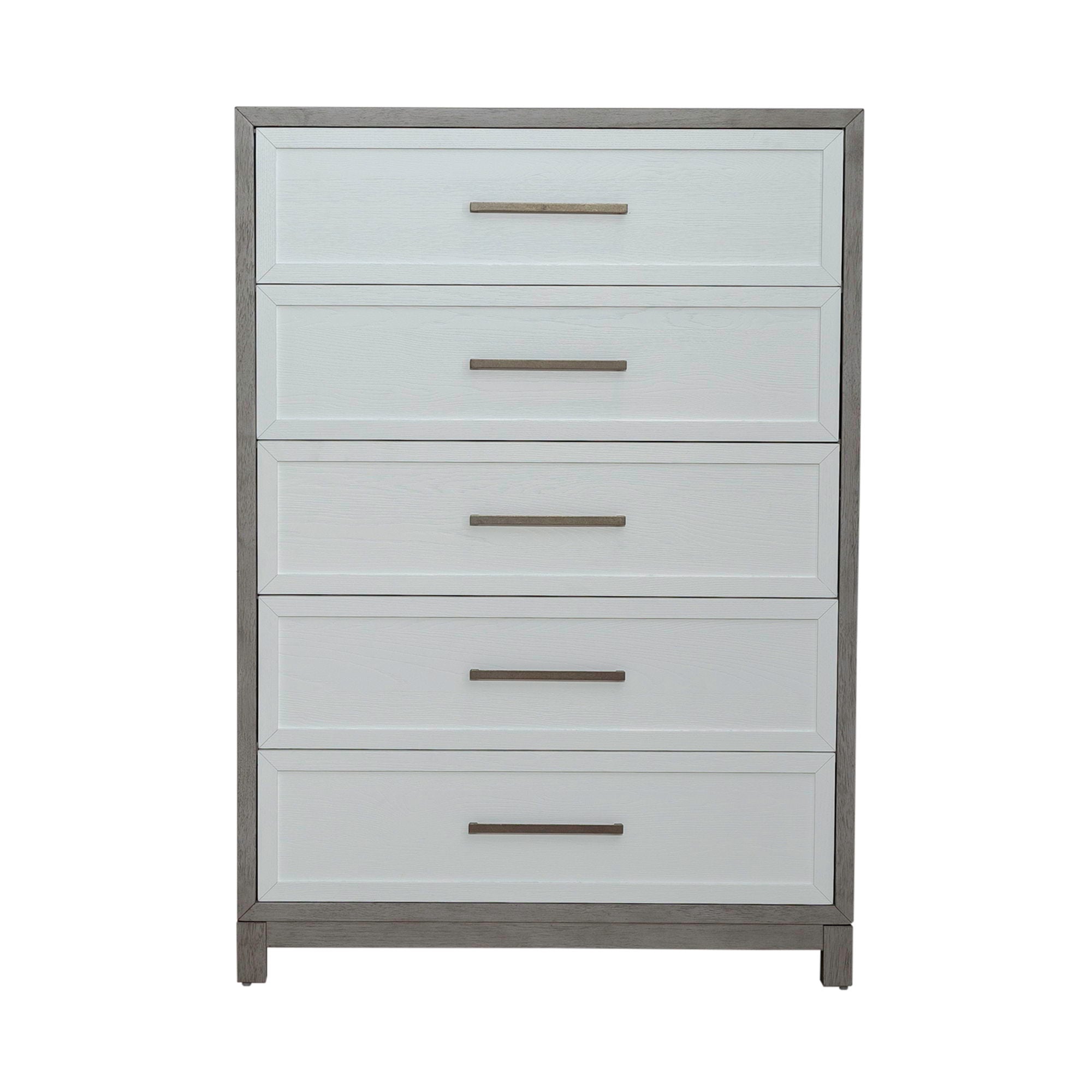 Liberty Furniture Palmetto Heights - 5 Drawer Chest - White | Meri Furniture
