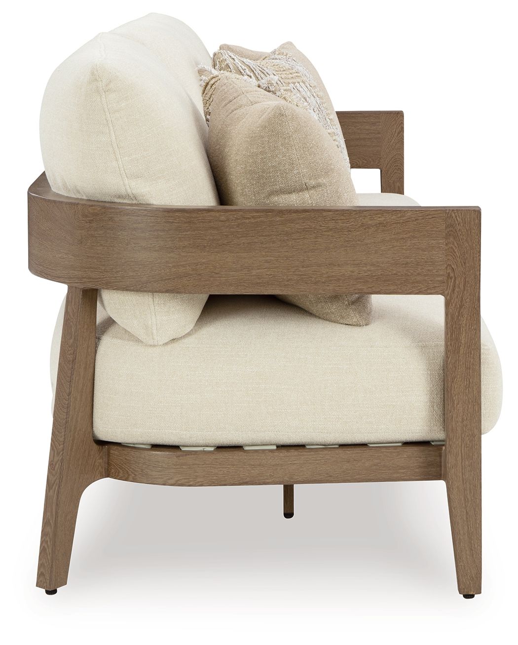 Signature Design by Ashley® Serene Bay - Dark Brown / White - Sofa With Cushion | Meri Furniture