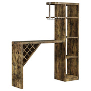 Coaster Fine Furniture Belvedere - 5-Shelf Home Bar Table Wine Storage - Rustic Nutmeg | Meri Furniture