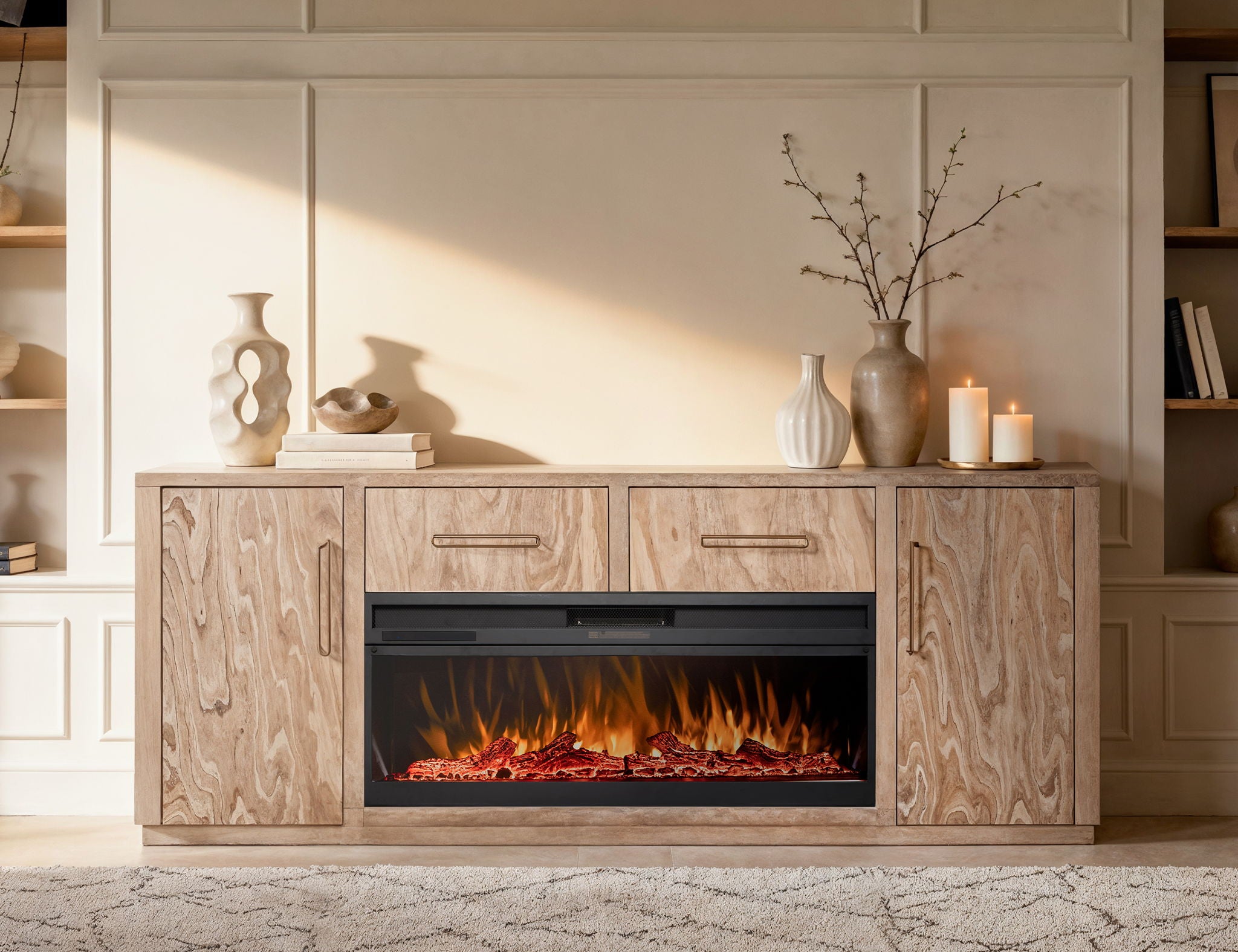 Electric Fireplace - Black