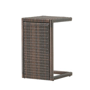 Bucharest - End Table C Shaped Side Table Rattan - Brown