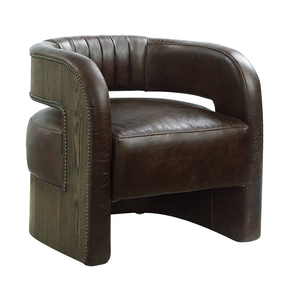 ACME Feyre - Accent Chair - Espresso | Meri Furniture