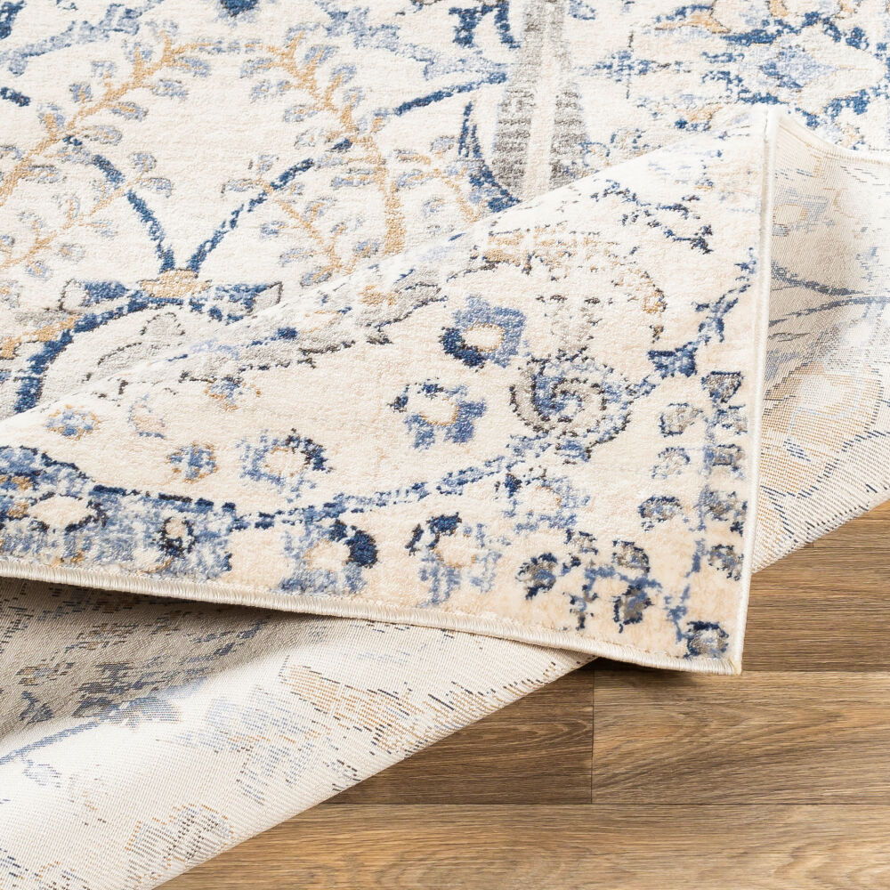 Indigo Machine Woven Rug