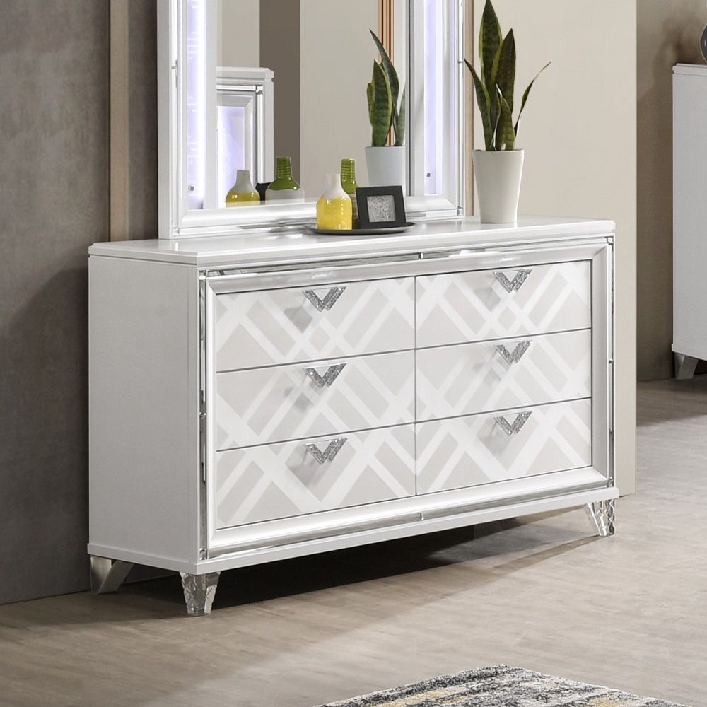 ACME Skylar - Accent Dresser - White | Meri Furniture