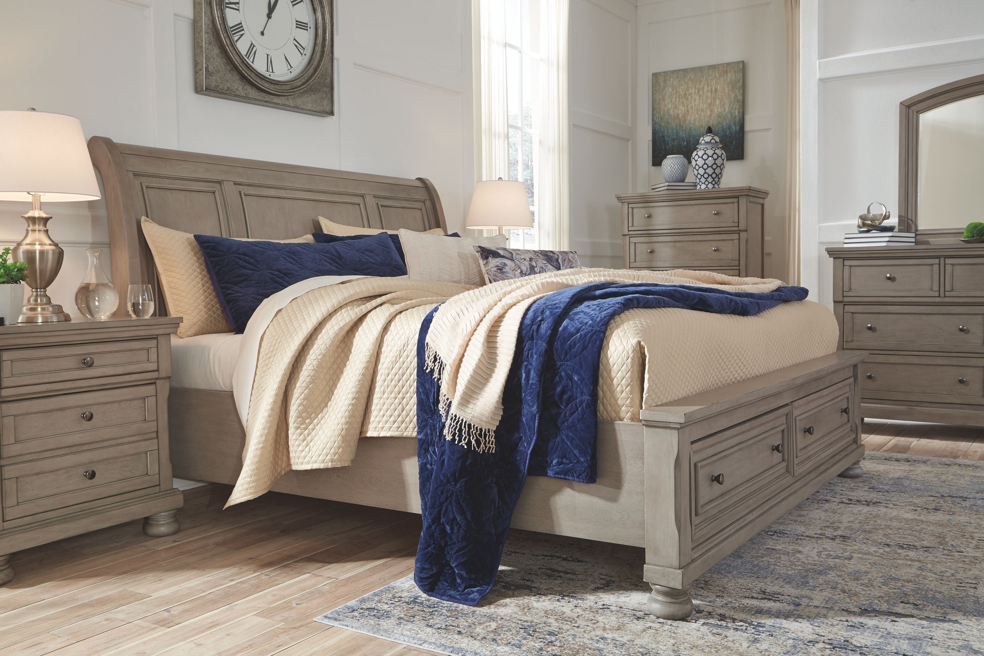 Signature Design by Ashley® Lettner - Sleigh Bed | Meri Furniture
