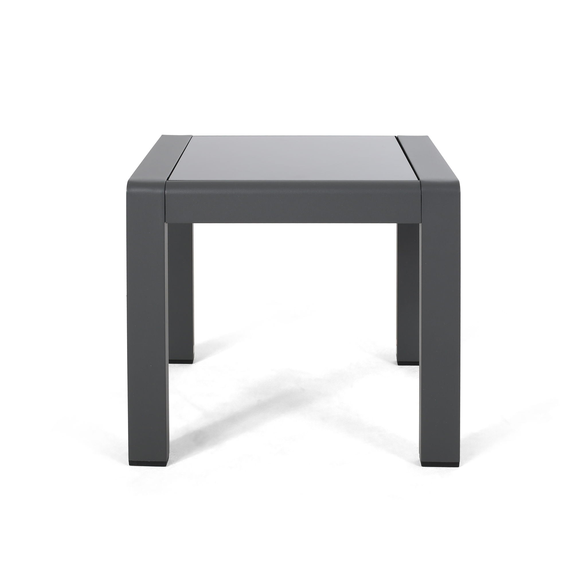 Cape Coral - Contemporary Side Table With Frosted Glass Top