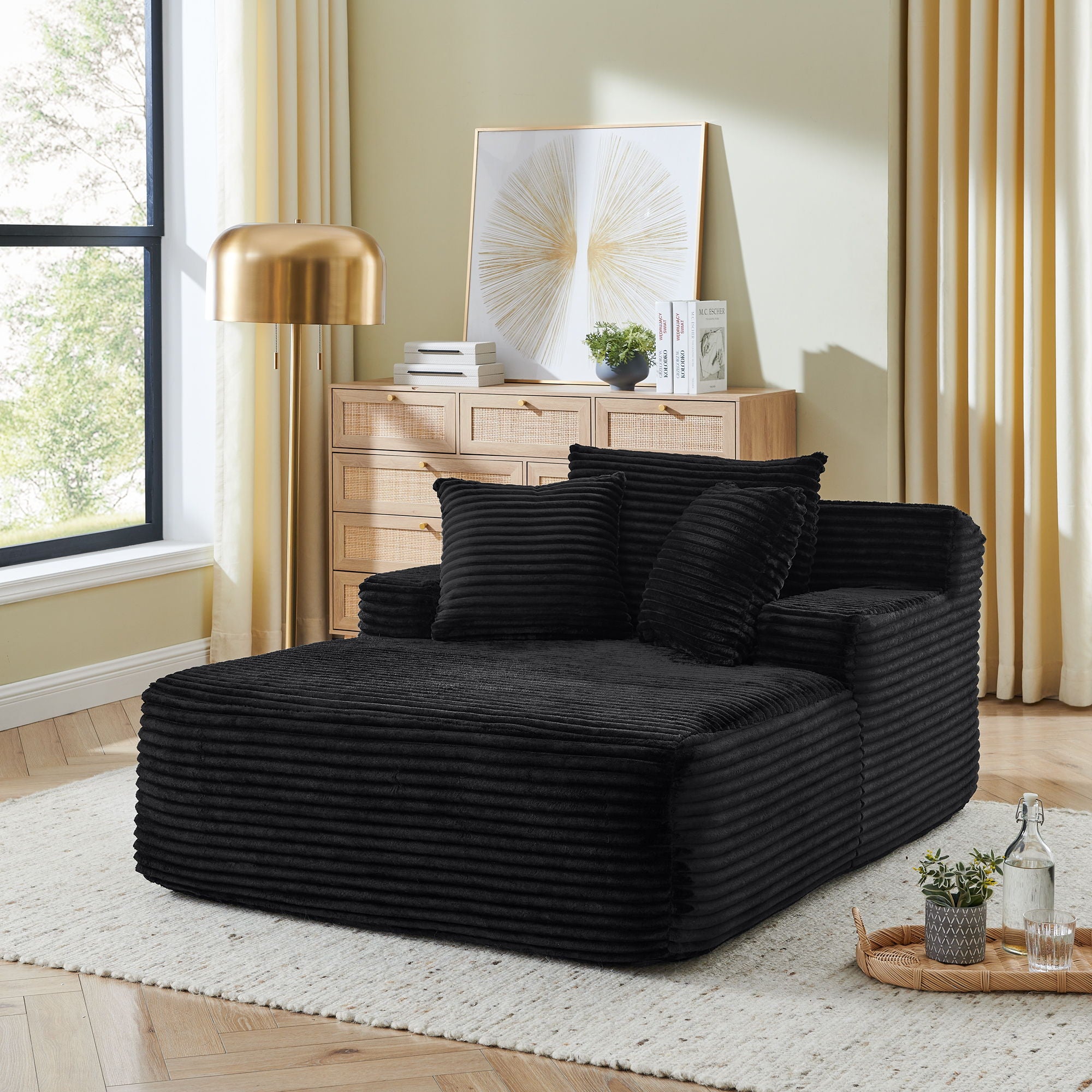 Modern Single Lazy Sofa Lounge Chair With High Density Foam