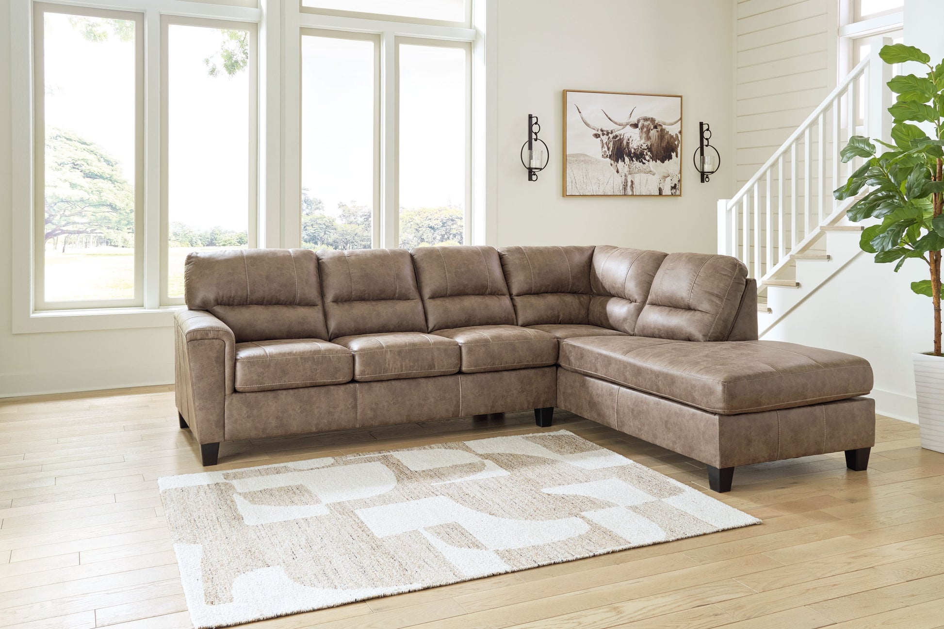 Signature Design by Ashley® Navi - Sectional Sofa Sleeper | Meri Furniture