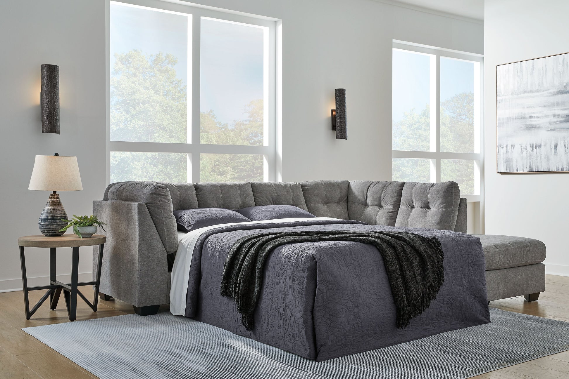 Signature Design by Ashley® Marleton - Sleeper Sectional | Meri Furniture