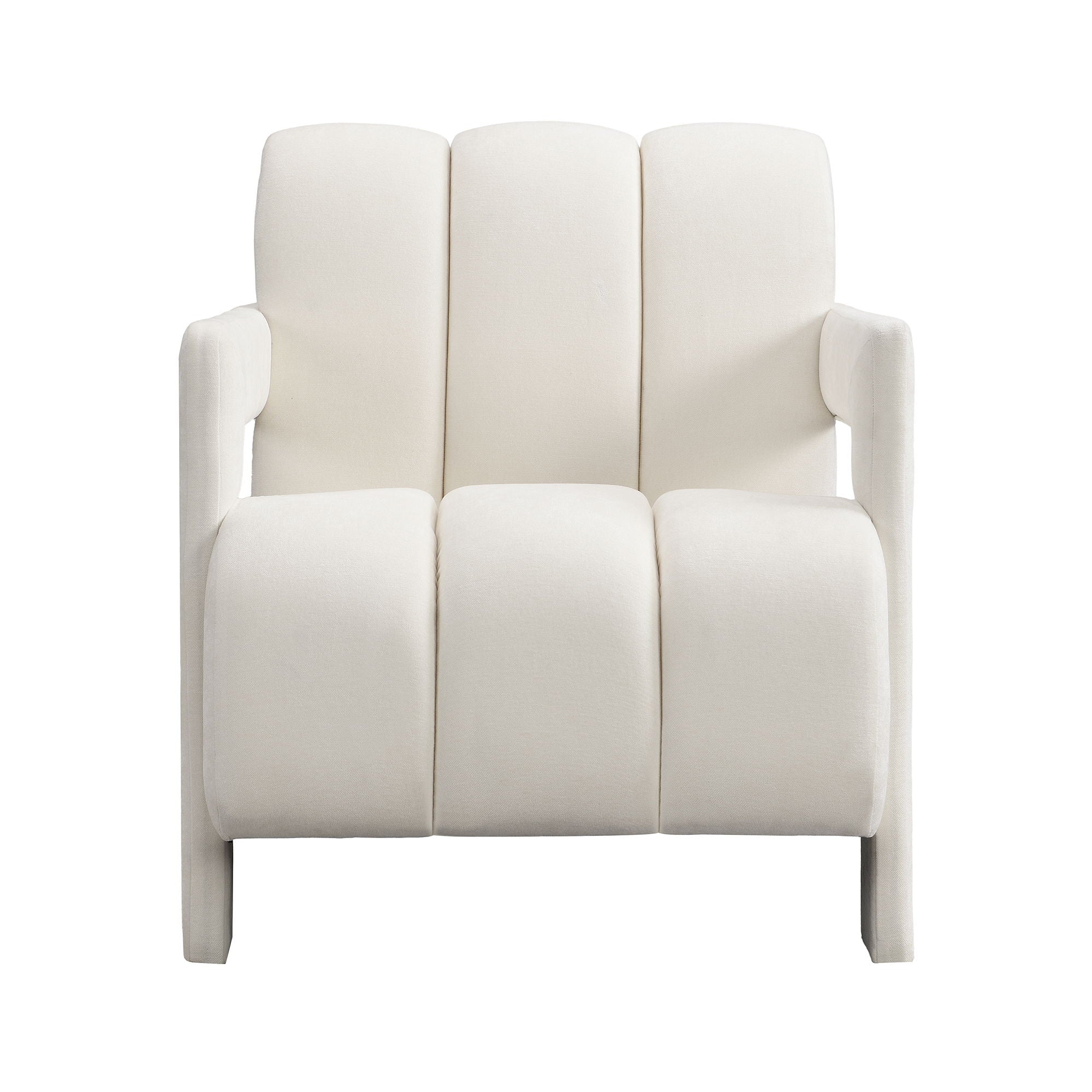 Modern Minimalist Leisure Armchair With L Shaped Armrests